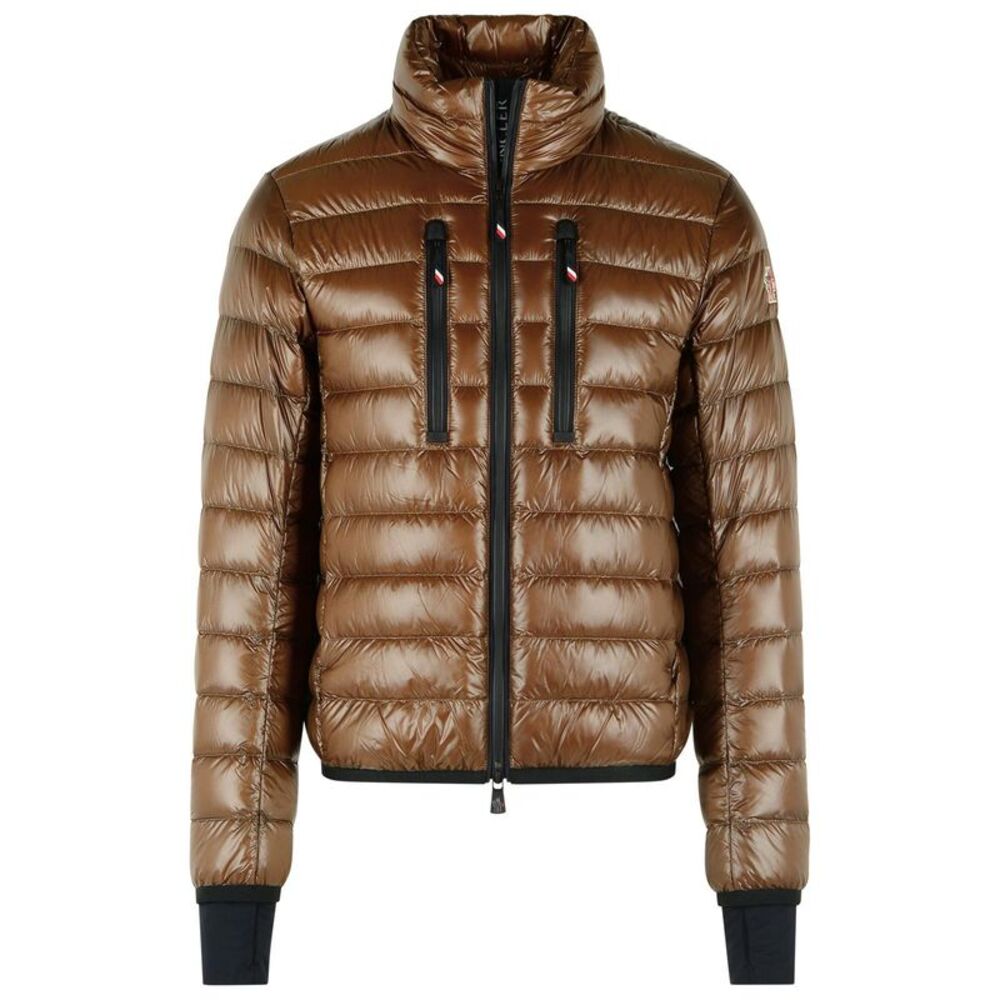 Moncler Grenoble 'Hers' Foldable Insulated Ski Jacket In Brown Polyamide Men